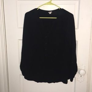 Simple Black Blouse